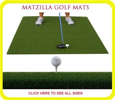 PREMIUM PRO TURF - Premium 4'X5' Luxury Tee Golf Hitting Mat- Holds a Wooden tee